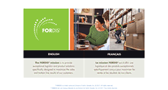 Desktop Screenshot of fordis.ca